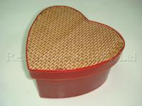 HEART SHAPED PVC BAMBOO BOX 