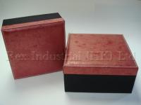 Set of 2 square box with removable lid 