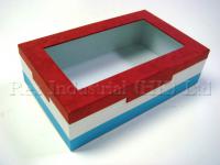Special paper rectangular box in 3-colour with special style lid 