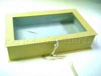 Flodable book shape box with ribbon closure 